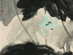 S002 夏雨墨---心有菩提香亦清 138x69cm 水墨 2005